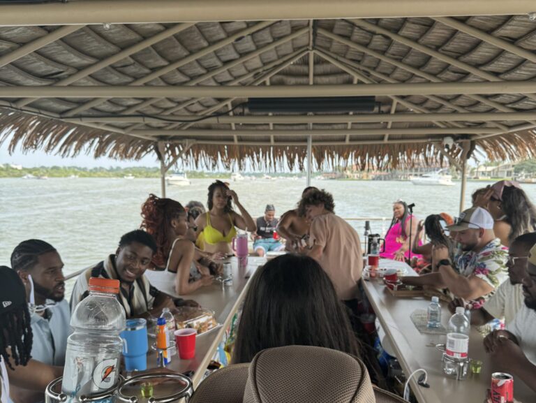 People had a great time on a party boat of Gulf Coast Party Boats at Gulf Coast, Houston, Texas